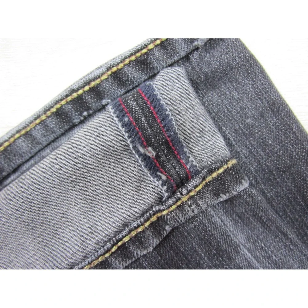 Banana Republic Jeans Men's (31x29.5) Straight Fit Selvedge Denim Charcoal Black